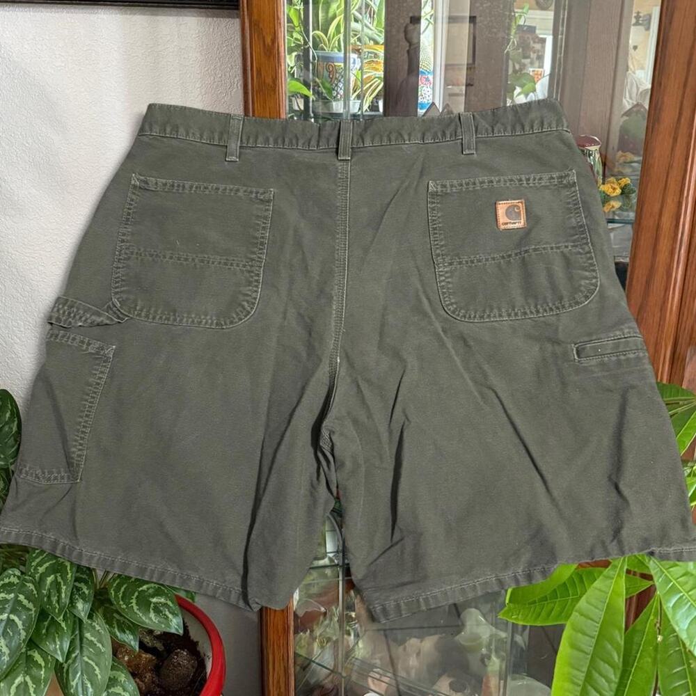 Y2k carhartt green cargo shorts